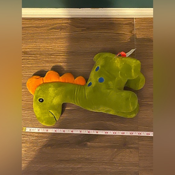 Gitzy Baby Plush Dinosaur Stuffed Animal Cuddle Toy with Rattle Green 2017 14” - Picture 9 of 12
